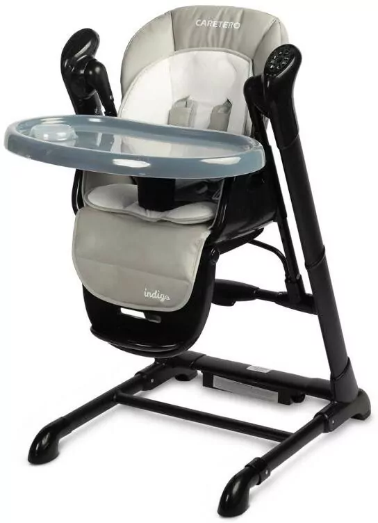 Caretero Krzesełko + huśtawka Indigo czarno szare - tantis.pl