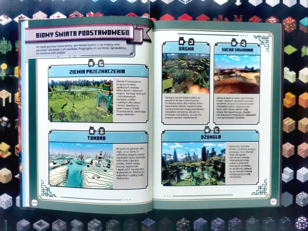 Podręcznik ratowania Świata Podstawowego. Minecraft Legends - tantis.pl