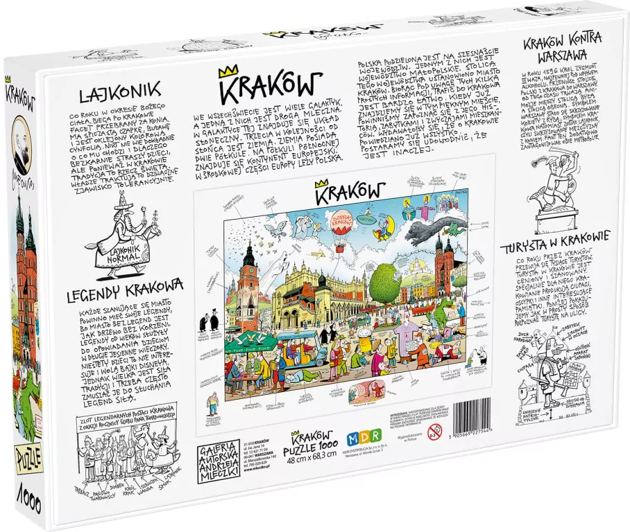 Puzzle 1000. Kraków - tantis.pl