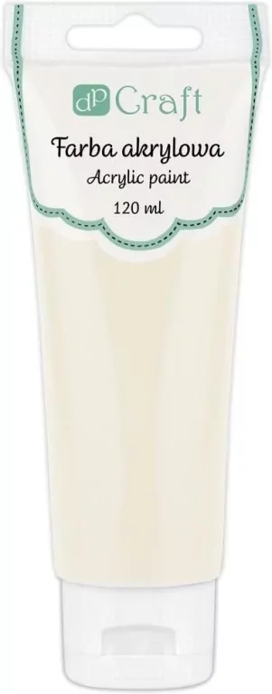 Farba akrylowa kremowa 120ml - tantis.pl