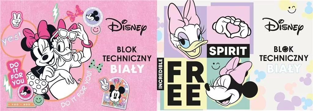 Blok techniczny A4/10K biały. Minnie Mouse - tantis.pl