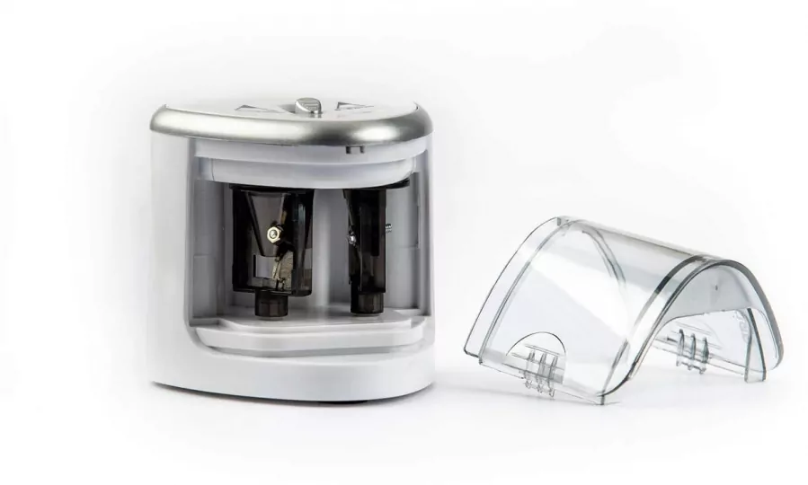 Temperówka elektryczna na dwa otwory czarna STRIGO - tantis.pl