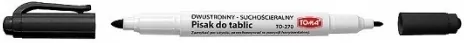 Marker suchościeralny dwustronny czarny - tantis.pl