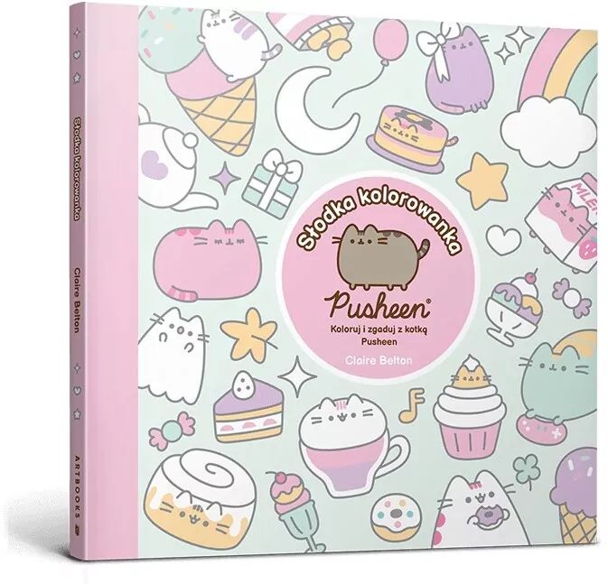 Pusheen. Słodka kolorowanka. Koloruj i zgaduj z kotką Pusheen - tantis.pl