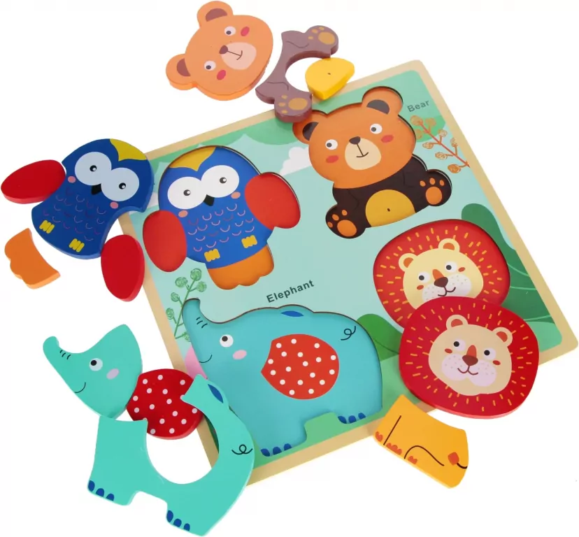 Układanka edukacyjna Safari BAM BAM 30X30X2 - tantis.pl