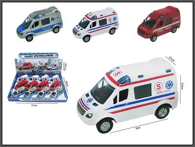Auto mini van uprzywilejowany 8cm.p12  HIPO, cena za - tantis.pl