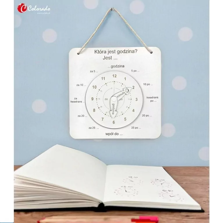 Zegar do nauki czasu - tantis.pl