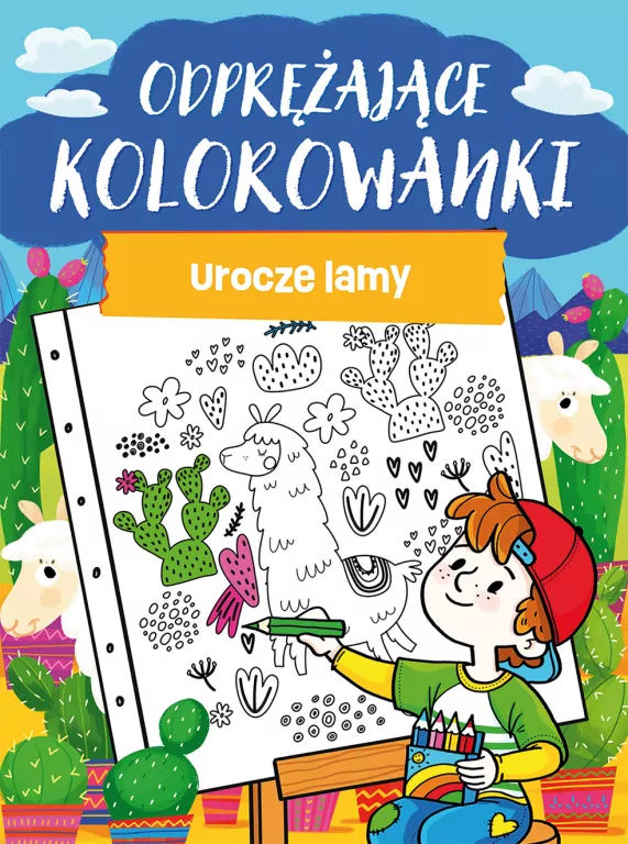 Odprężające kolorowanki. Urocze lamy - tantis.pl