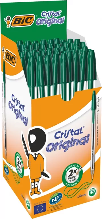 Długopis Cristal Original zielony (50szt) BIC - tantis.pl