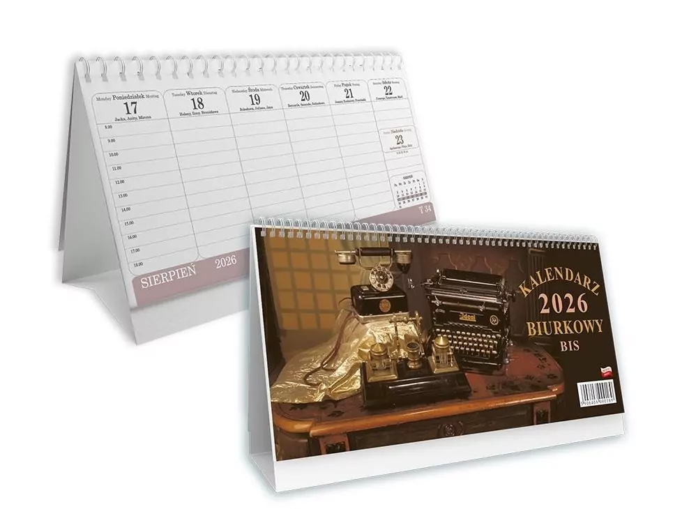 Kalendarz biurkowy 2026 - tantis.pl