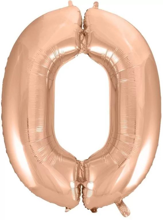 Balon foliowy 0. Różowo-złota 92cm - tantis.pl