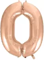 Balon foliowy 0. Różowo-złota 92cm - tantis.pl