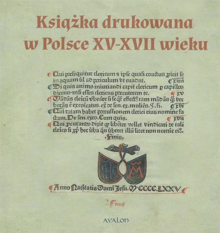 Książka drukowana w Polsce XV - XVII wieku - tantis.pl