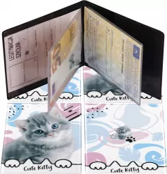 Okładka na dokumenty ucznia Cute Kitty