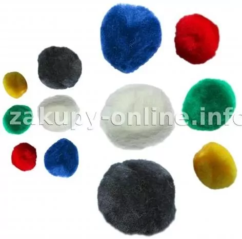 POMPONY AKRYLOWE MIX 68 SZT YFS0124 - tantis.pl