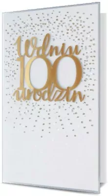 Karnet B6 Urodziny 100