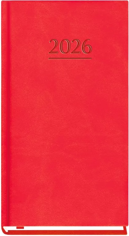 Terminarz 2026 kieszonkowy czerwony - tantis.pl