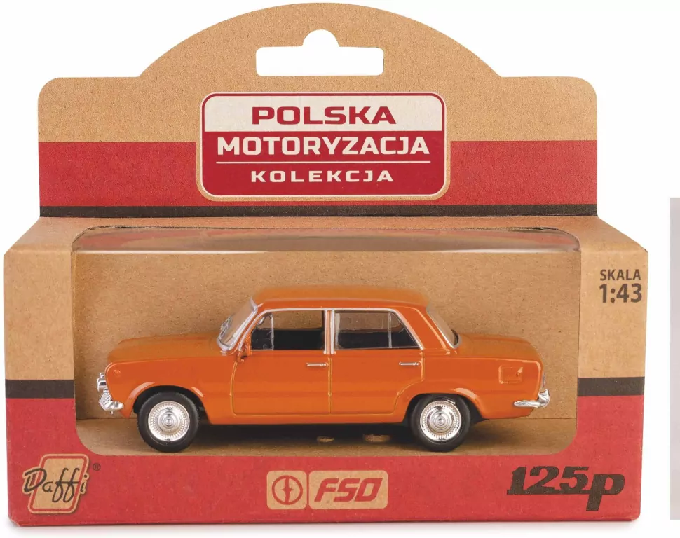 Kolekcja PRL Fiat 125p, brązowy - tantis.pl