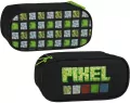 Piórnik saszetka 1 zamek Pixel zielony - tantis.pl
