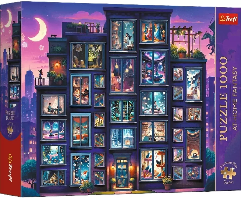 Puzzle 1000 Premium Plus Noc pełna opowieści TREFL - tantis.pl