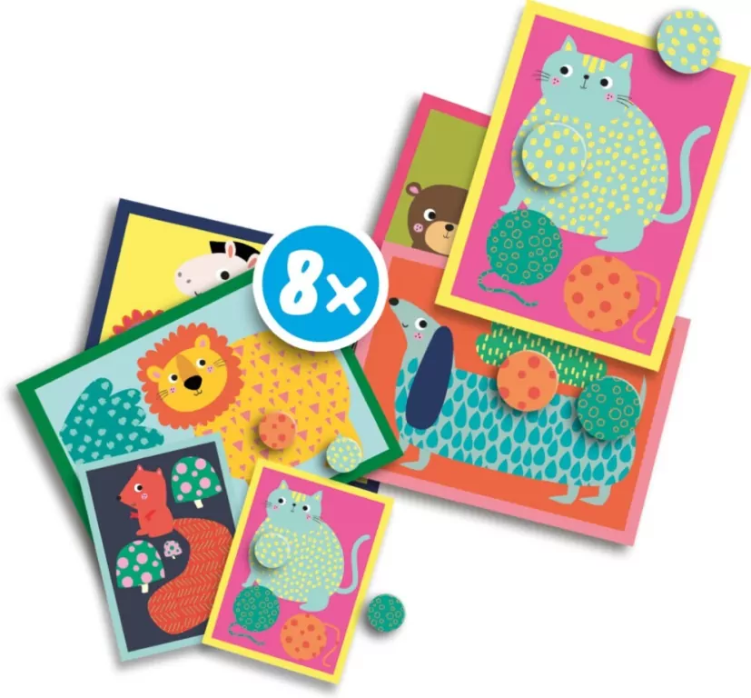 Moje pierwsze wyklejanki. Naklejki ze zwierzętami - tantis.pl