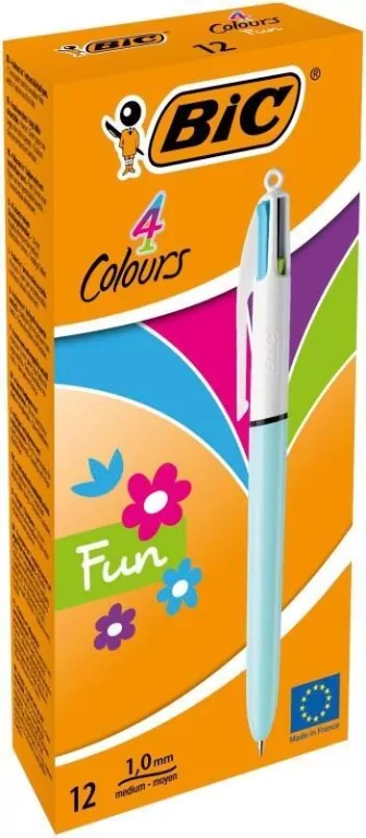 BIC. Długopis 4 Colours Fashion, 12 sztuk - tantis.pl