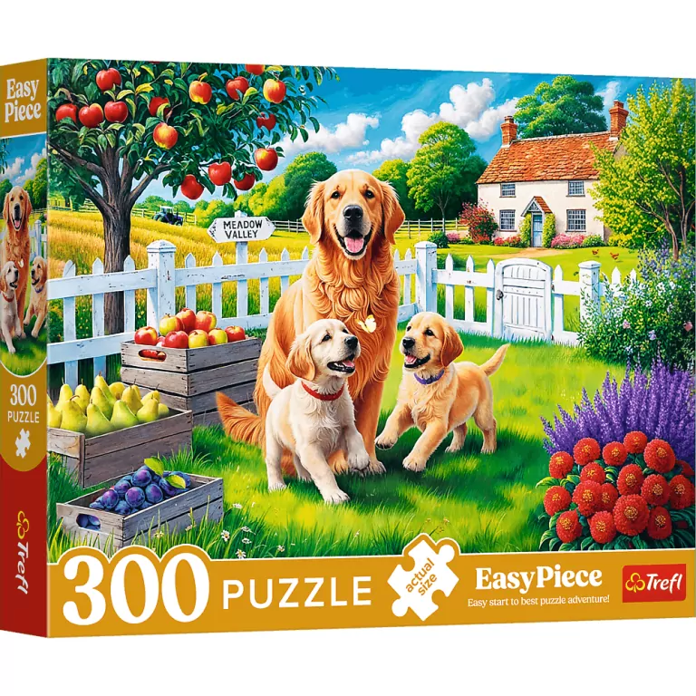 Puzzle 300. EasyPiece. Pieski na wsi. 23101 - tantis.pl