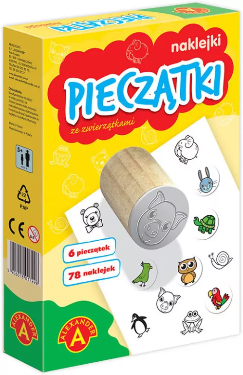 Pieczątki i naklejki ze zwierzątkami mini - tantis.pl
