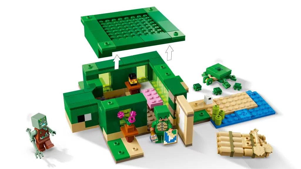 LEGO® Minecraft. Domek na plaży żółwi 21254 - tantis.pl