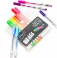 Długopisy żelowe fluo 12 kolorów KIDEA - tantis.pl
