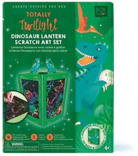 Zestaw kreatywny zdrapka Lampion Dino - tantis.pl