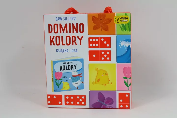 Baw się i ucz Domino Kolory Gra i książka - tantis.pl