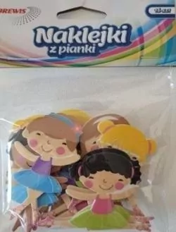 Naklejki z pianki taniec, 16 sztuk - tantis.pl