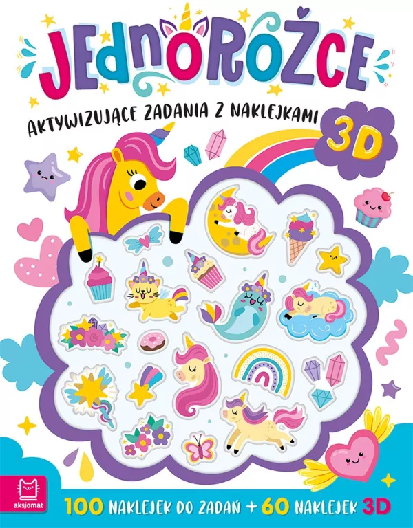 Aktywizujące zadania z naklejkami. Jednorożce - tantis.pl
