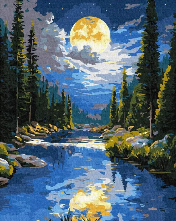 Malowanie po numerach - Pod górskim... 40x50cm - tantis.pl