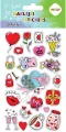 Naklejki 3D Puffy Valentines 10x20cm HAPPY COLOR - tantis.pl