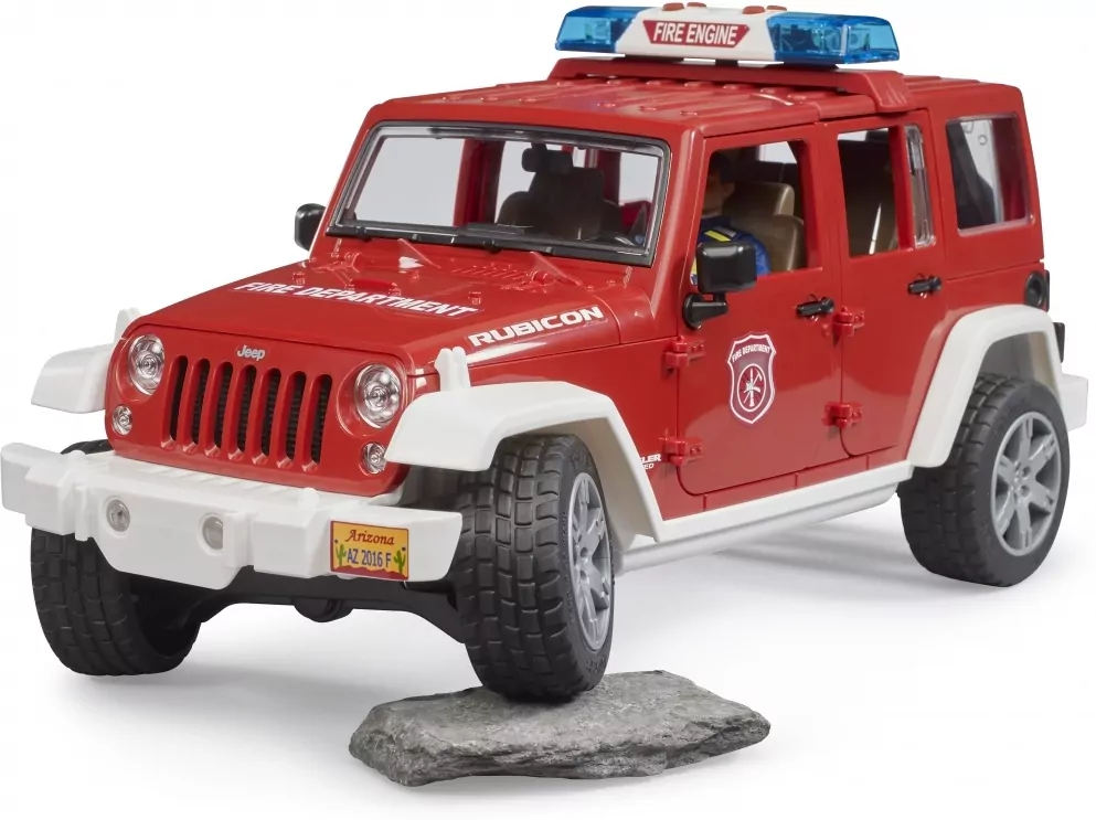 Jeep Wrangler Unlimited Rubicon. Straż Pożarna z figurką - tantis.pl