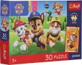 Puzzle 30 Psi Patrol Psiaki w drodze+plakat TREFL - tantis.pl