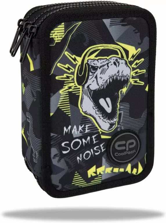 Piórnik potrójny z wyposażeniem Coolpack Jumper 3 Dinopark - tantis.pl