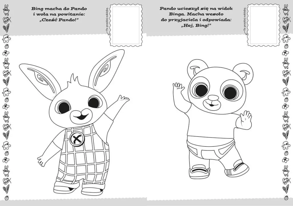 Bing. Koloruj i naklejaj 2 - tantis.pl
