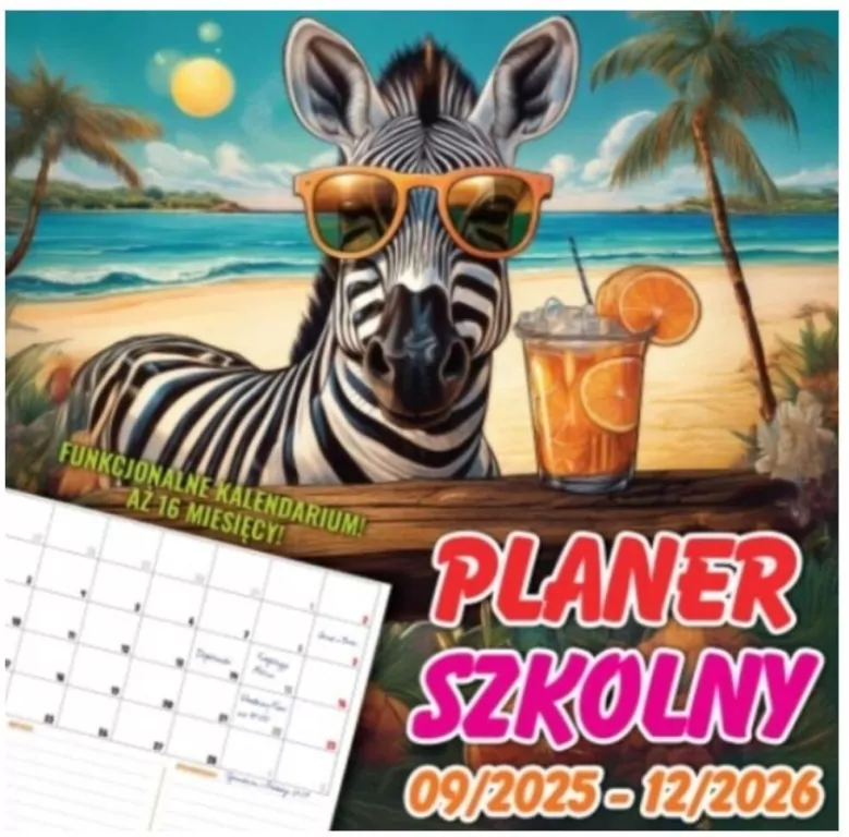 Kalendarz 2025/2026 trójdzielny planer szkolny - tantis.pl