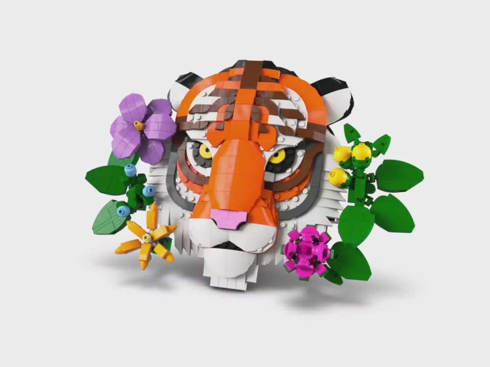LEGO® Art. Kolekcja zwierząt — tygrys 31217 - tantis.pl