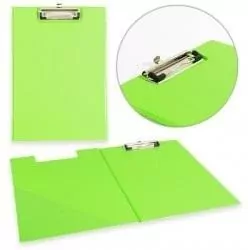 Deska A4 z klipem zamykana, zielona - tantis.pl