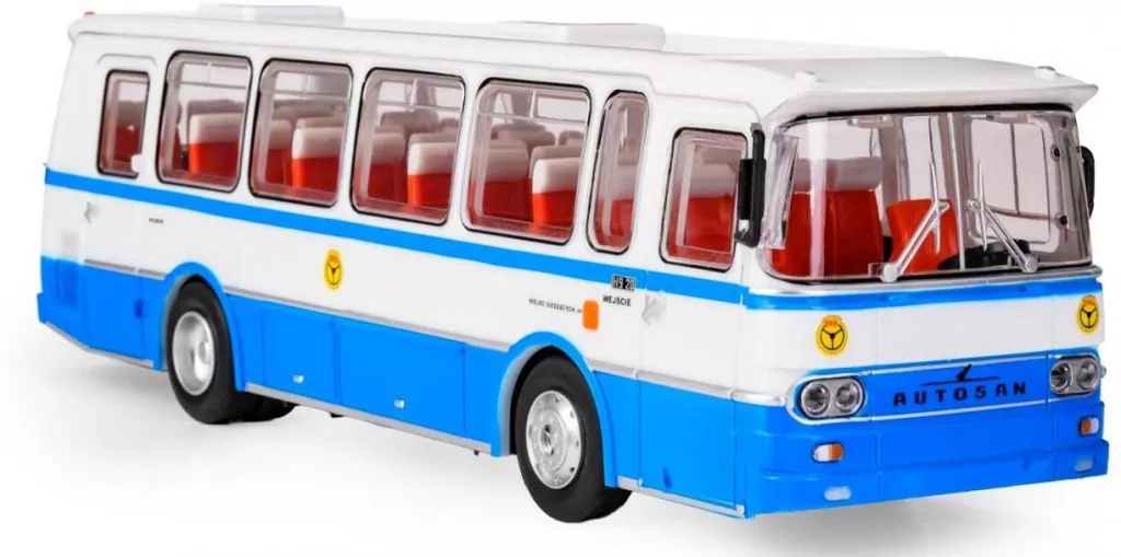Autobus Autosan niebieski 1:43 - tantis.pl