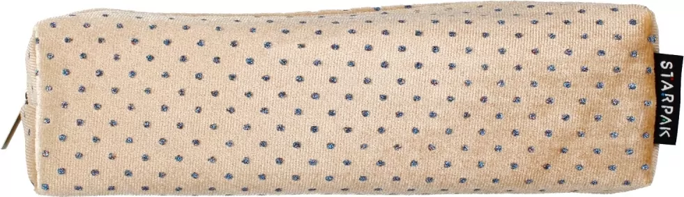 Piórnik pluszowy tuba Beige Cristal - tantis.pl