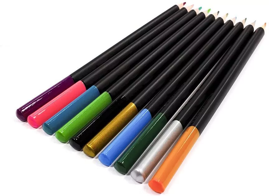 Kredki Kidea trójkątne w metalowym pudełku 24 kolory - tantis.pl