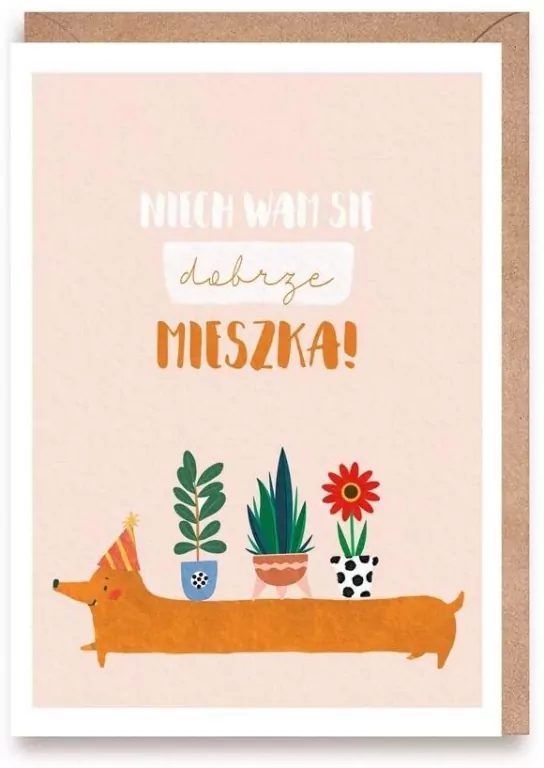 Kartka na parapetówkę, eko koperta - tantis.pl