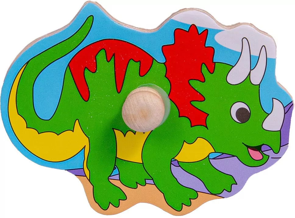 Dinozaury. Układanka drewniana - tantis.pl