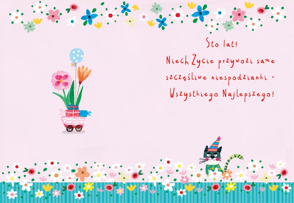 Karnet B6 Urodziny - Kot w aucie - tantis.pl