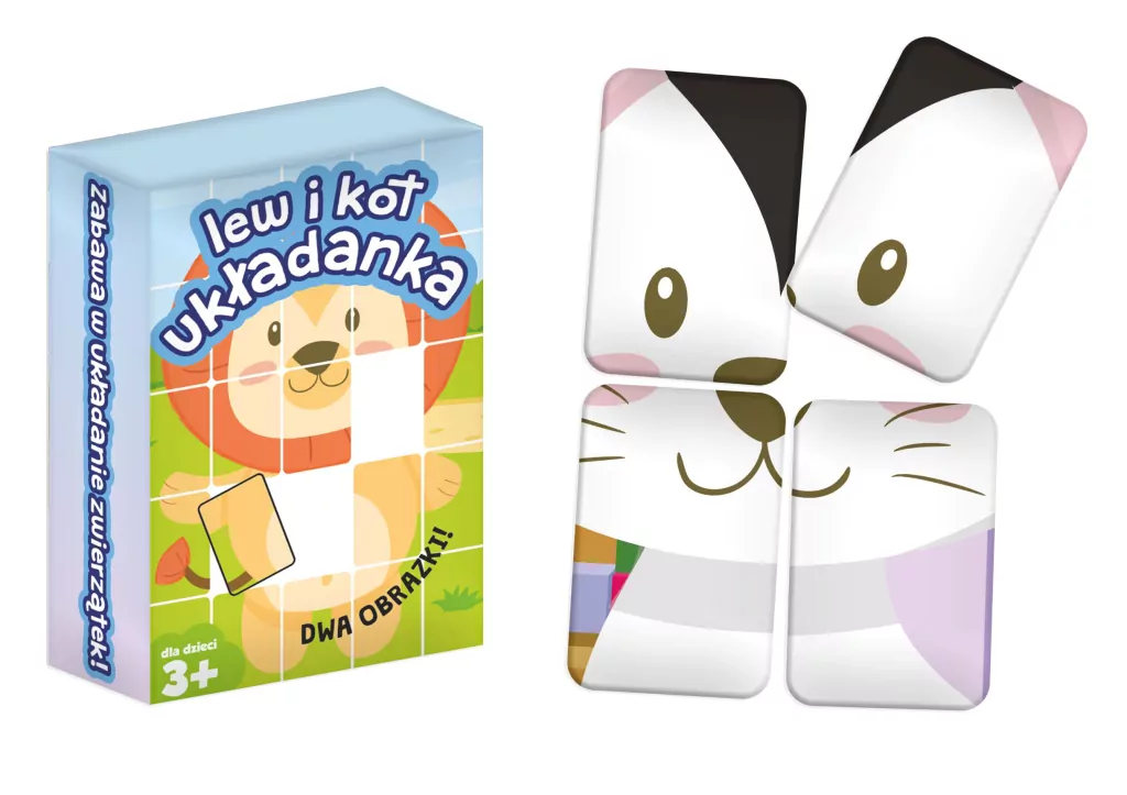 Lew i Kot. Układanka - tantis.pl
